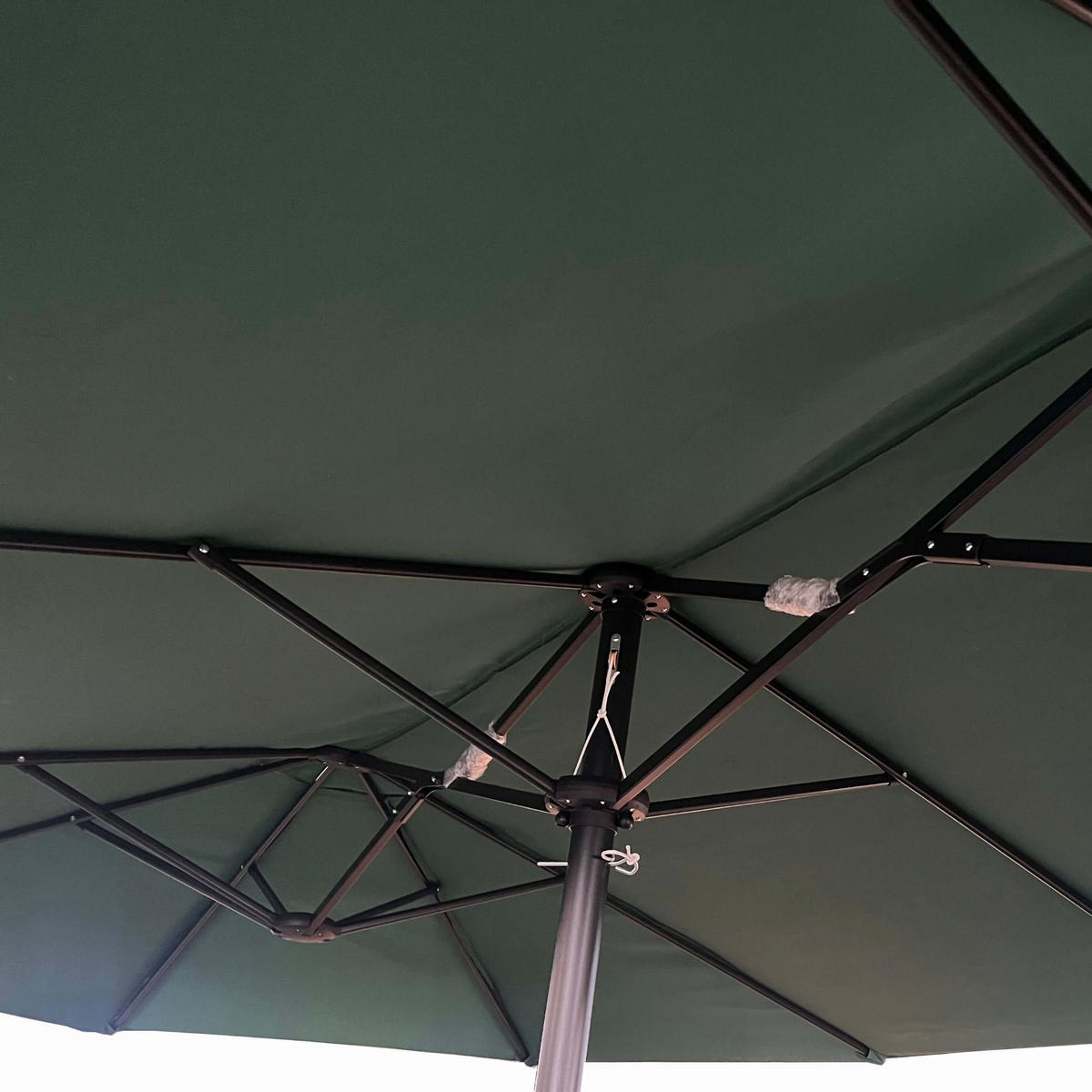 SONNENSCHRIM Grün 245/460 cm - Schwarz/Grün, Metall (460/270cm) - Akord