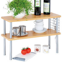 KÜCHENREGAL auf Arbeitsplatte 55/20/38 cm - Braun, Holzwerkstoff (20/38/55cm) - Kesper
