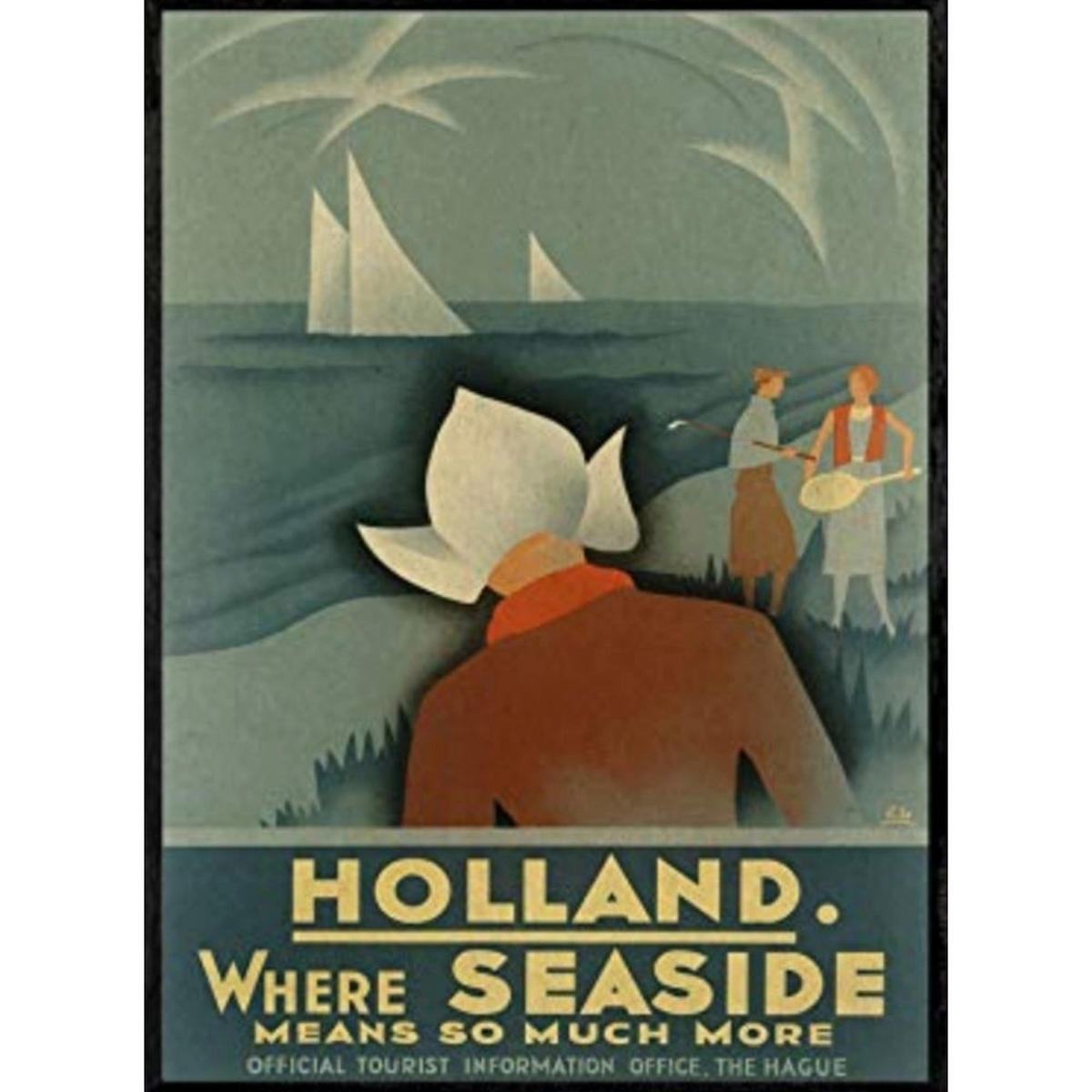 POSTER Europa Boote Niederlande A3 Rahmenlos - Klar, Papier (29.7/5/42cm) - Nacnic