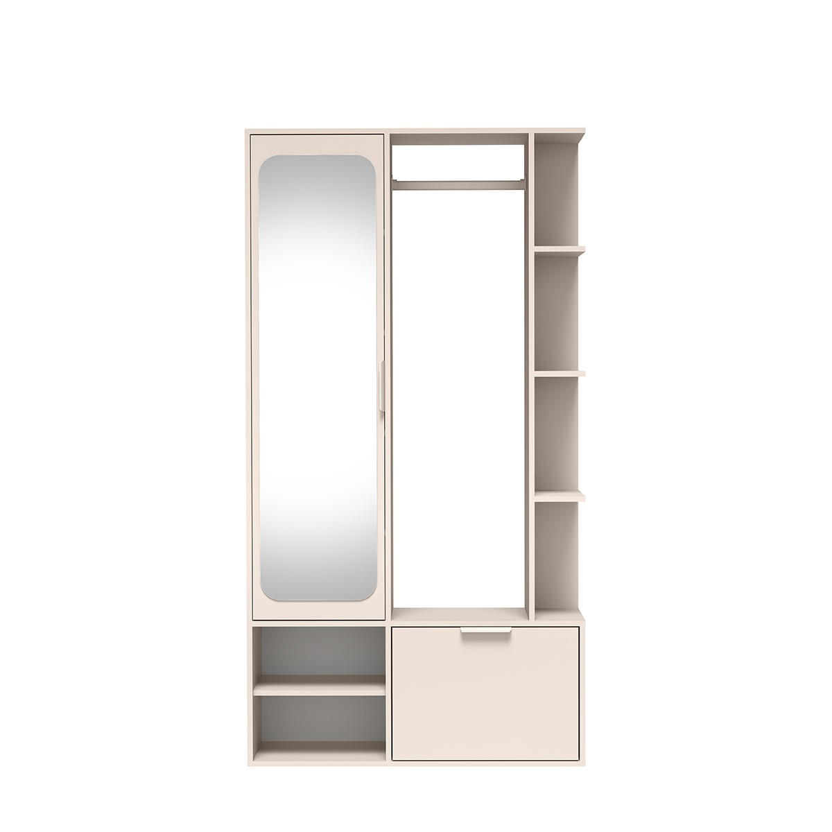 GARDEROBENSCHRANK MORBIDO 100/189/33 Modern Garderobenschrank Kaschmir - Kaschmir, Holzwerkstoff (100/189.4/33cm) - MASSENO