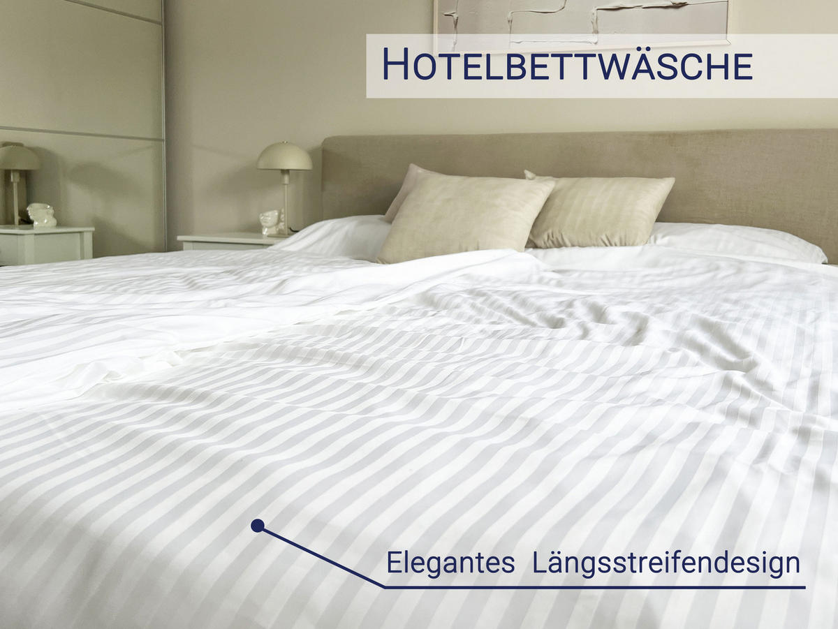 BETTWÄSCHE, 80x80 + 140x200 cm, 100% Baumwolle, Weiß - Weiß, Textil (140/200cm) - Zollner