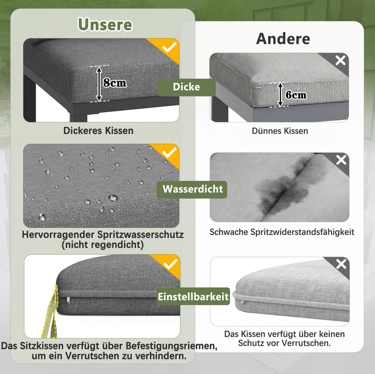 GARTENLOUNGE-SET mit Stahlrahmen & Glastisch, 3 Sofas, Sessel, 2 Hocker, 114/60/77 cm, Grau - Grau, Metall - Redom