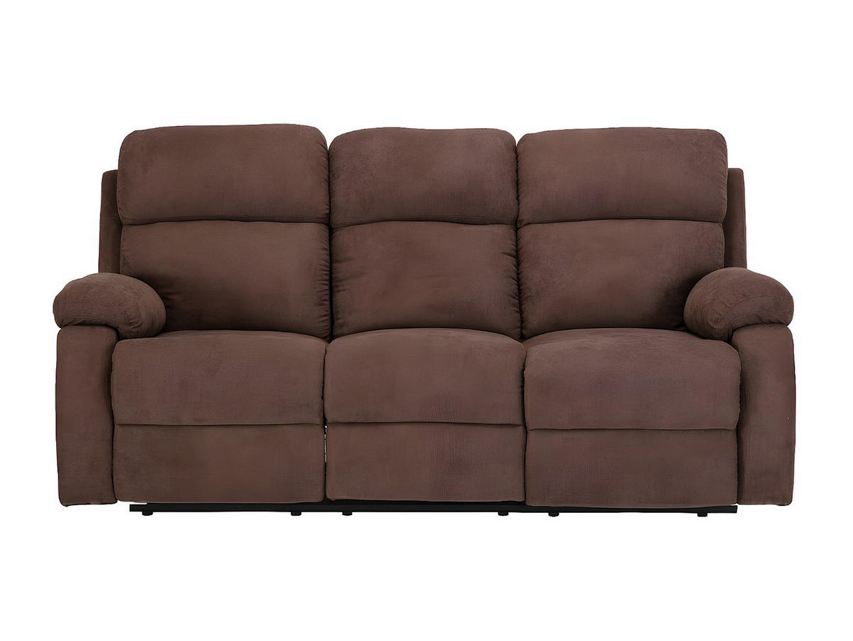 RELAXSOFA 3-Sitzer - Stoff - Braun - TOLZANO - Braun, Textil (201/100/96cm) - Vente-Unique