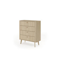 KOMMODE VIKI Beige 88x38x103 cm - Beige, Holzwerkstoff (88/103/38cm) - FURNLUX