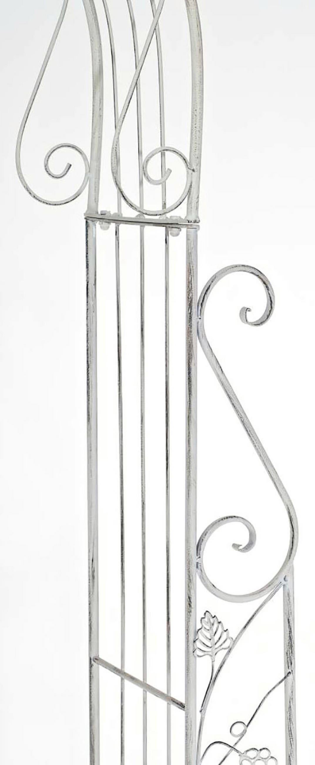 ROSENBOGEN Antigua antik weiß - Weiß, Metall (118/248/30cm) - TPFLiving