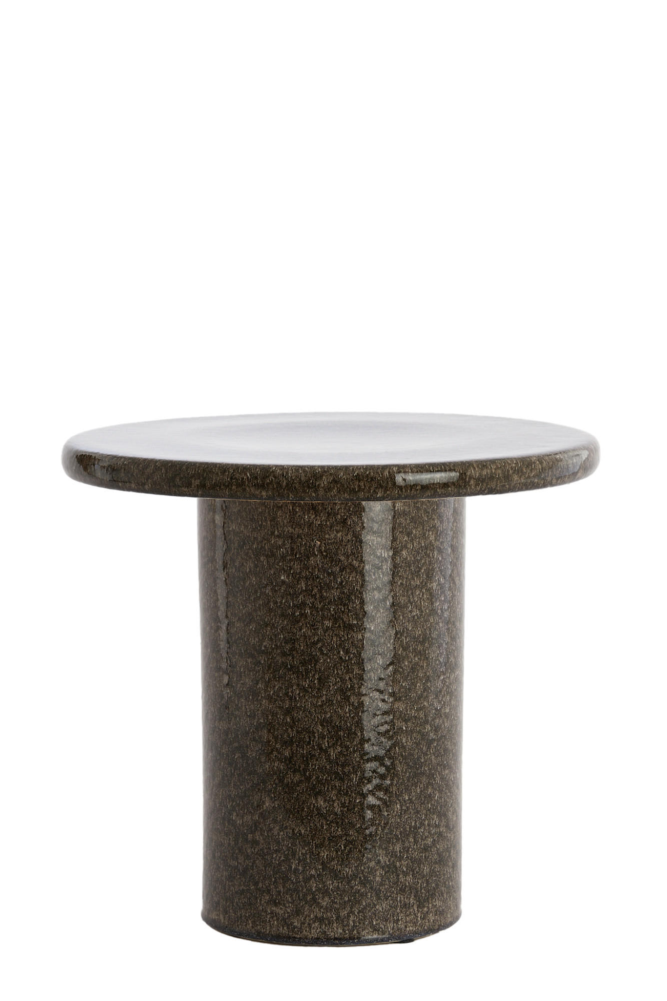 BEISTELLTISCH Tudo Braun Ø40,5/35,5 cm - Braun, Keramik (40.5/40.5/35.5cm) - Light & Living