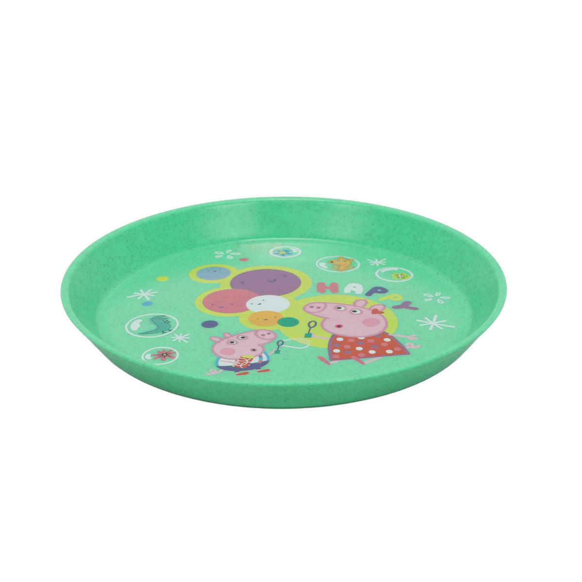 TELLER Peppa Pig Connect Ø 20,5 cm - Grün, Kunststoff (20.5cm)
