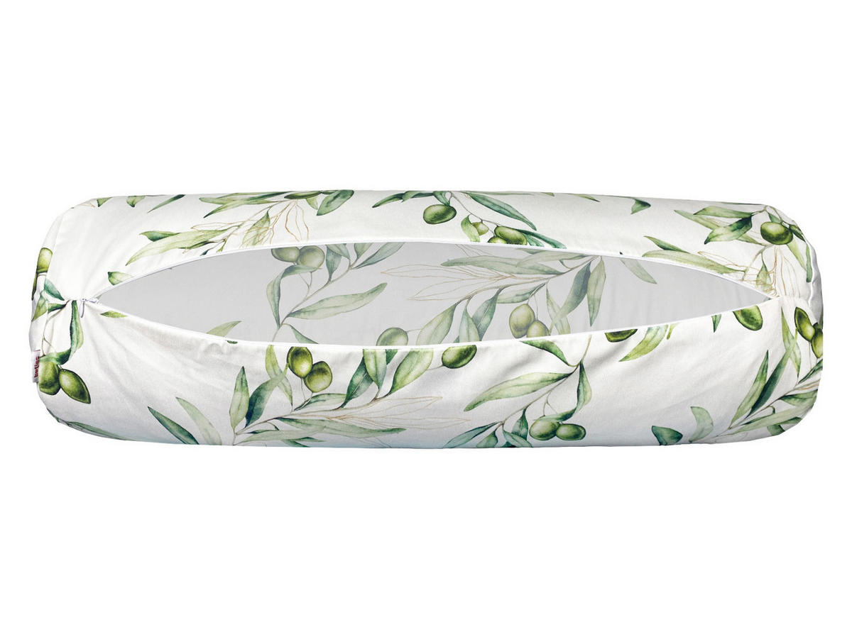XL-ROLLENHÜLLE Italy Collection Oliven 25/70 cm - Ecru/Multicolor, Textil (25/70cm) - beties Heimtextil