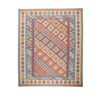 HANDWEBTEPPICH Kelim Gashgai Rot 308/253 cm Schurwolle - Rot, Textil (253/308cm) - Looma