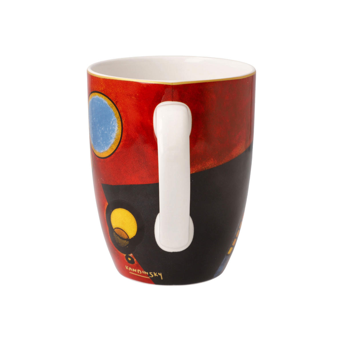 KÜNSTLERTASSE Wassily Kandinsky - Schweres Rot, Fine Bone China, Bunt, 0.4 L - Multicolor, Keramik (0.4L) - Goebel