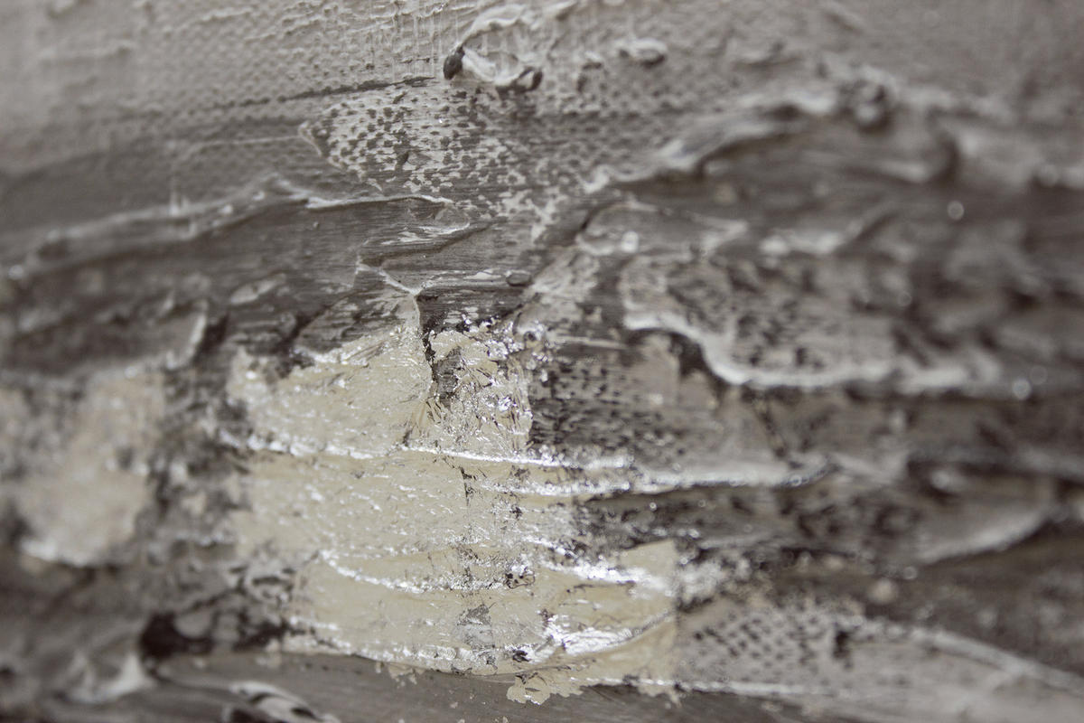 GEMÄLDE Lebensbaum Schattenfugenrahmen grau 100x50 cm - Grau, Holz (100/50cm) - YS-art gallery