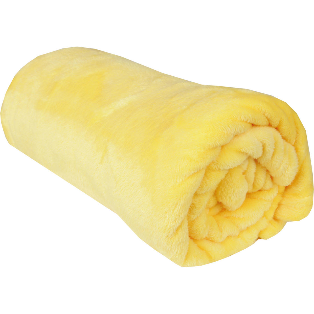 KUSCHELDECKE "Celina" Gelb 70x100 cm - Hellgelb, Textil (70/100cm)