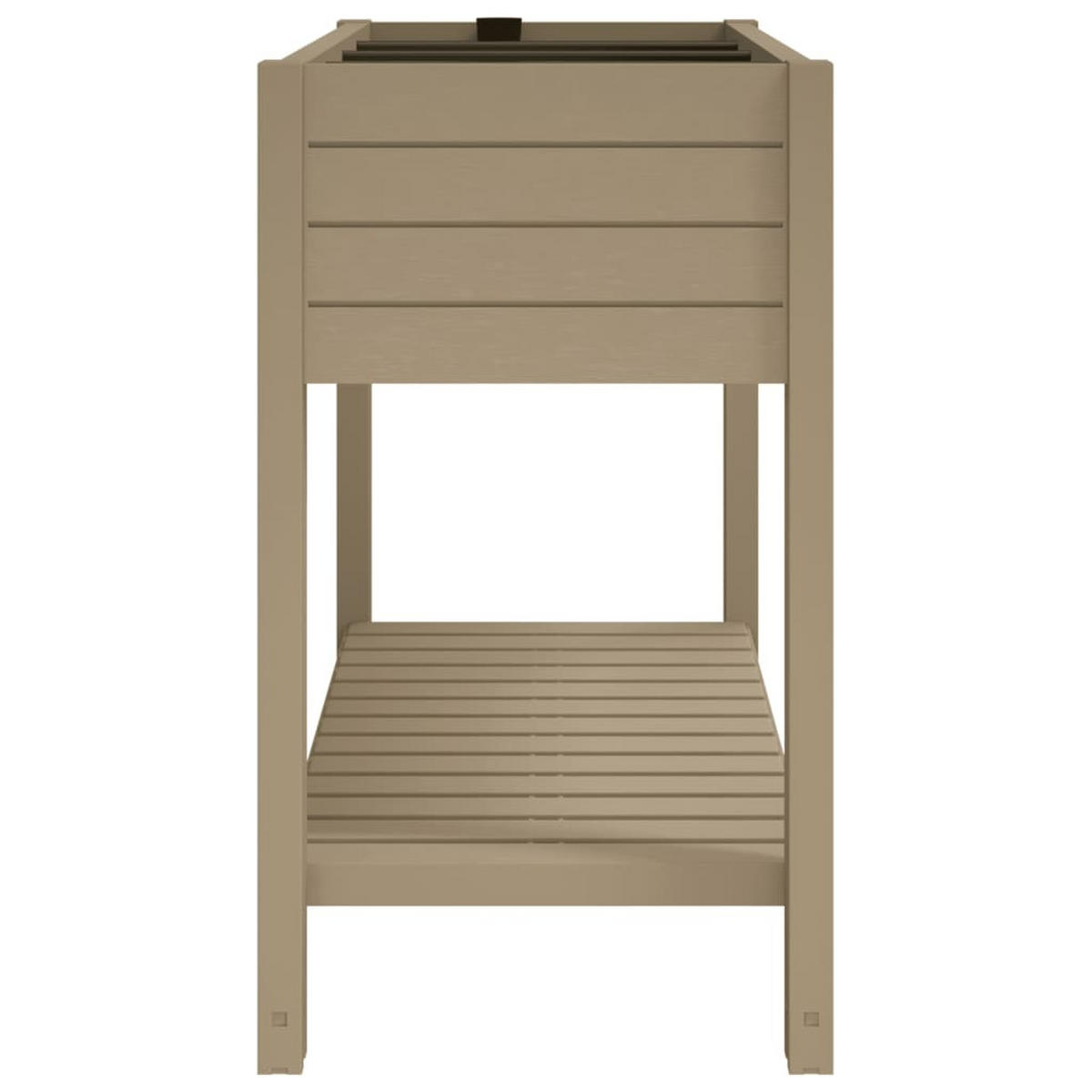 HOCHBEET Hellbraun 110/45/79 Cm Polypropylen - Braun, Kunststoff (110/79/45cm) - vidaXL