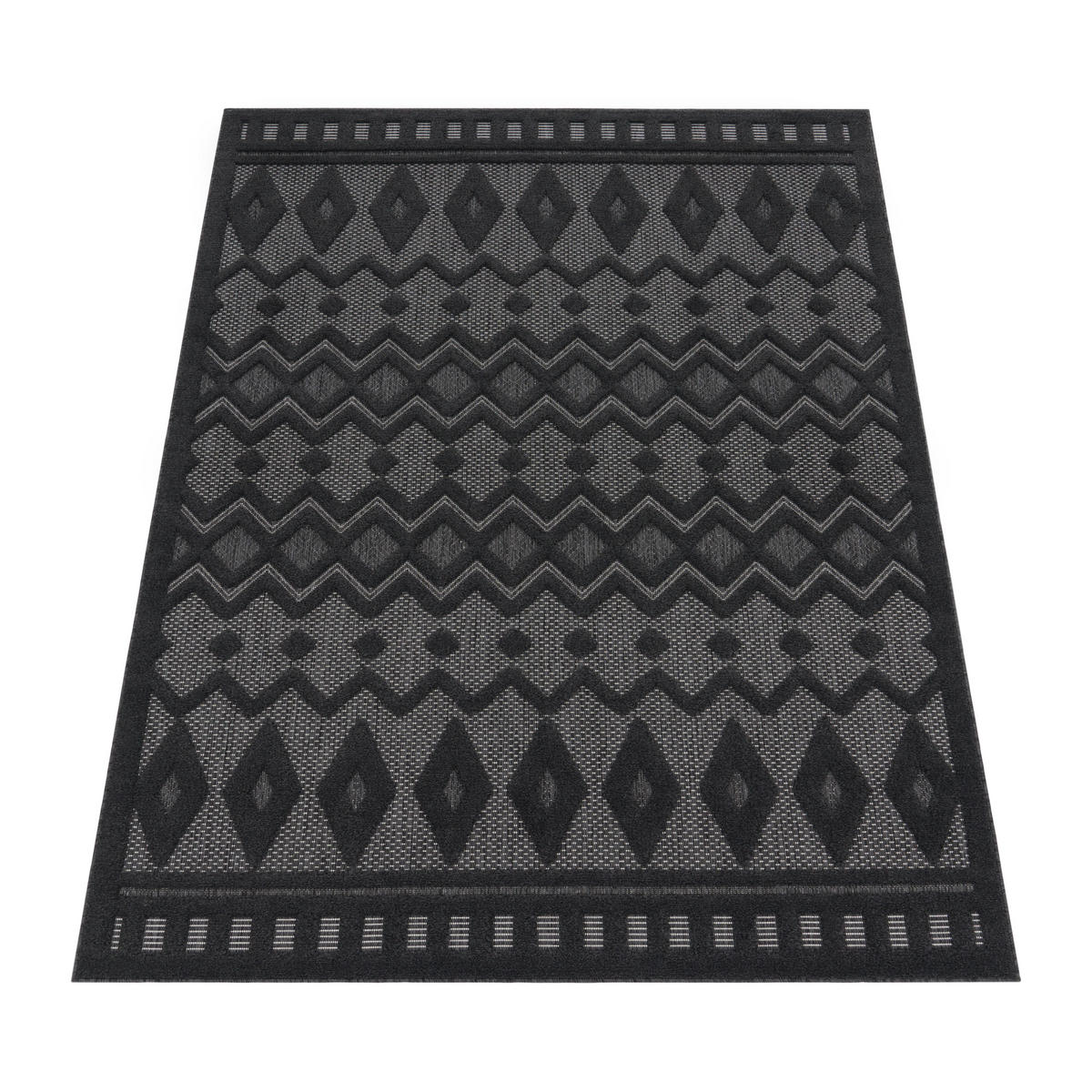 OUTDOORTEPPICH 160/220 cm Livorno 671 - Anthrazit, Textil (160/220cm) - Paco Home