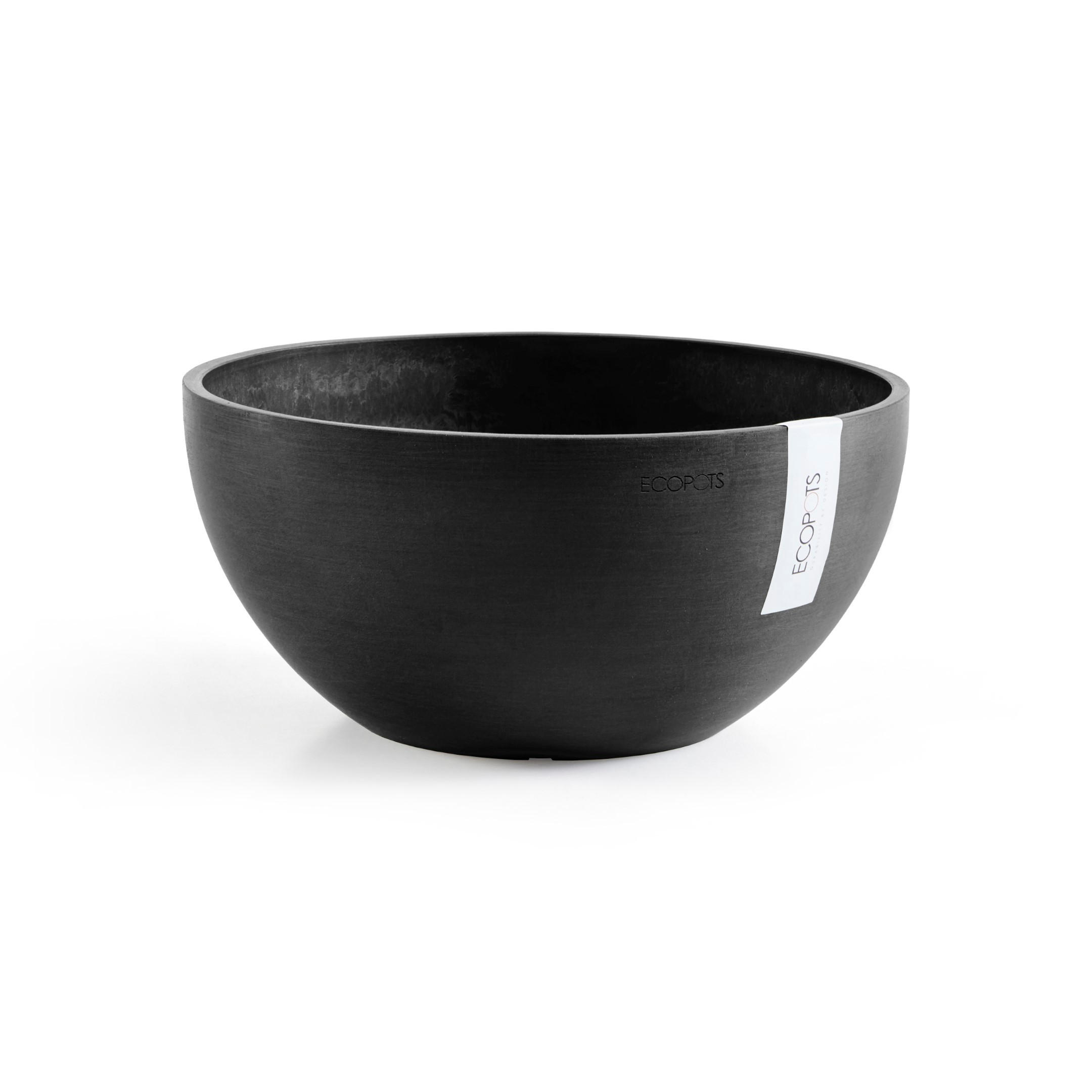 Ecopots Blumentopf Dunkelgrau 12 cm