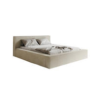 POLSTERBETT ASTA Cord 160x200 Creme - Creme, Holzwerkstoff (160/200cm) - Compleo24