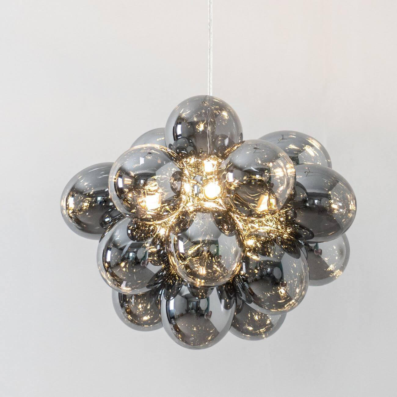 HÄNGELEUCHTE Bartali, Rauchgrau, 28cm - Grau, Glas (28/40/28cm) - KOSILUM