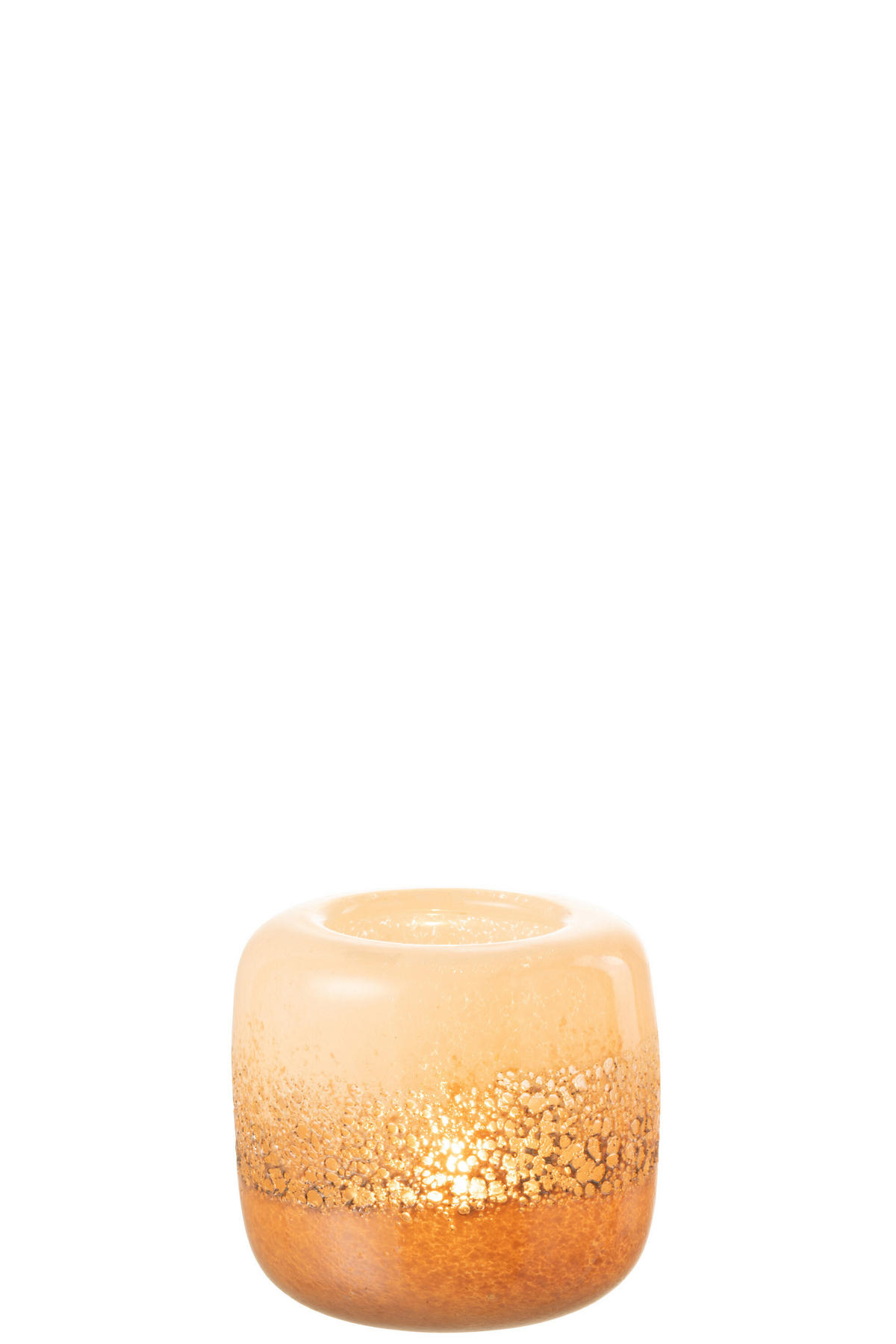 VASE OPI - Glas - Braun/Beige - S - Ø 15 cm - Braun, Glas (14cm) - J-Line