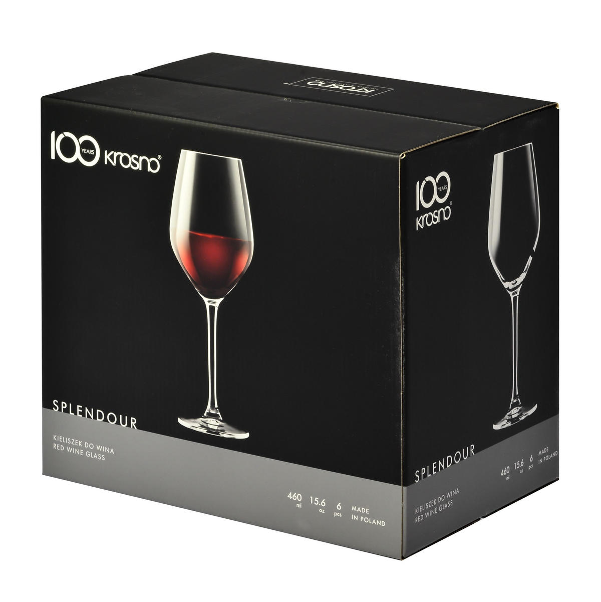 ROTWEINGLÄSER, 6er-Set, 460 ml - Transparent, Glas (0.46L) - Krosno Glass