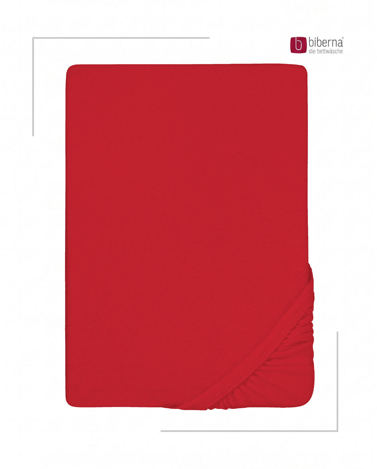 SPANNBETTTUCH Premium Frottee rot, 140x200 cm - 160x200 cm - Rot, Textil (160/200cm) - biberna