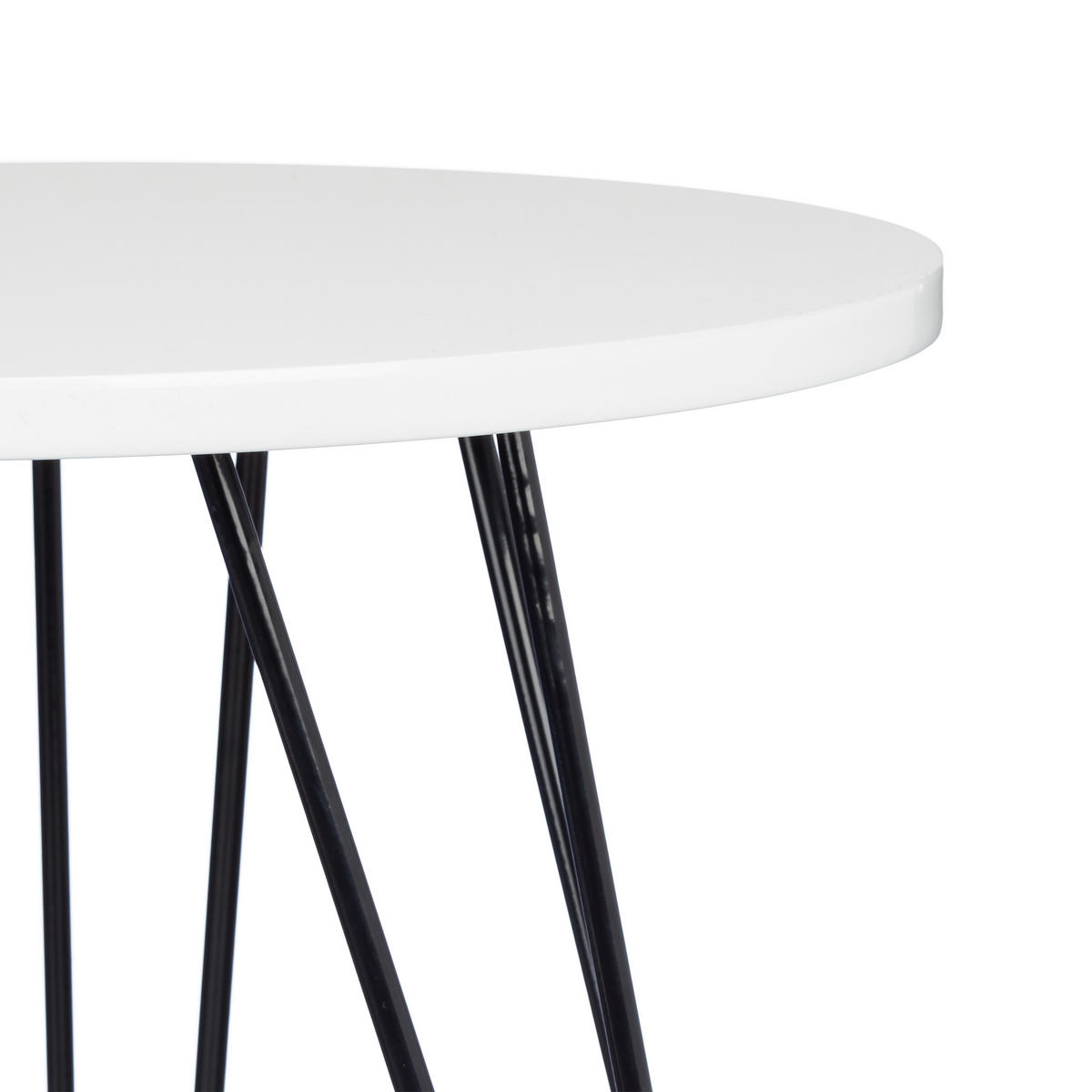 2XBEISTELLTISCH - Weiß, Holzwerkstoff/Metall (60/60/52cm) - Relaxdays