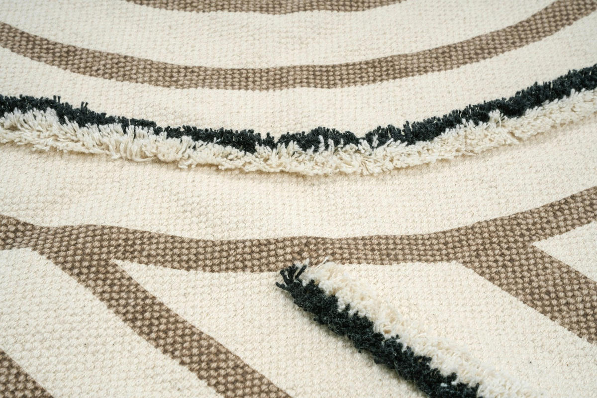 KINDERTEPPICH aus maschinenwaschbarer Baumwolle bruin - Braun, Naturmaterialien (160/230cm) - AFK Living