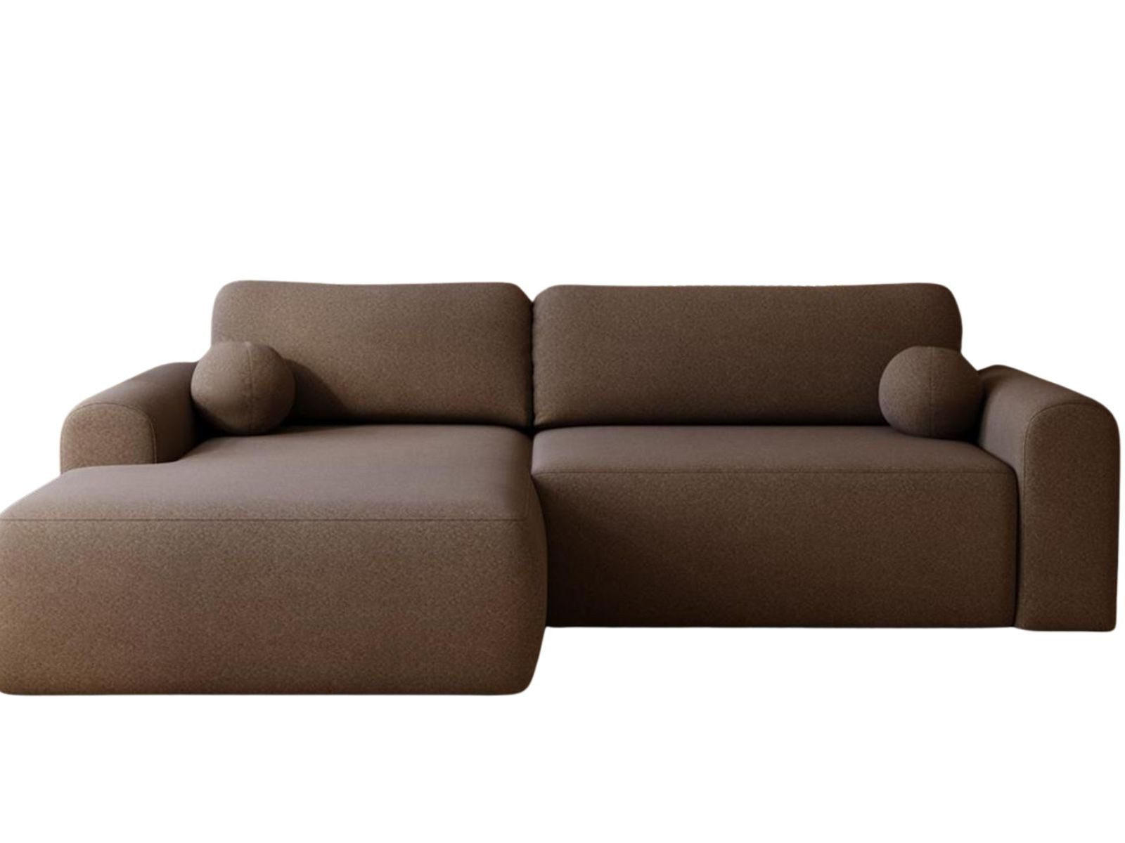 ECKSOFA braun links AURA - Braun, Holzwerkstoff (257/177cm) - Compleo24