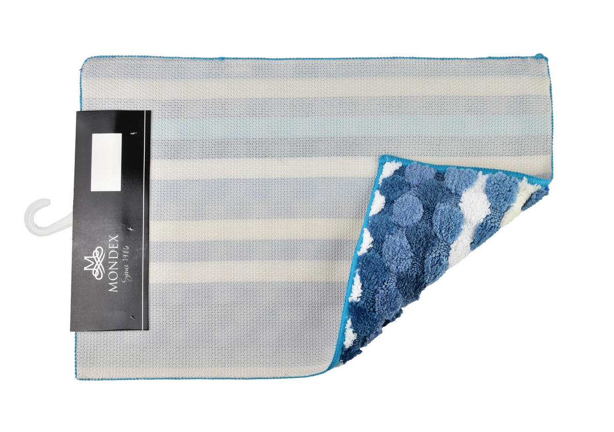 BADTEPPICH Zac Mintgrün 60/40/2 cm Textilien - Mintgrün, Textil (40/60cm) - Mondex