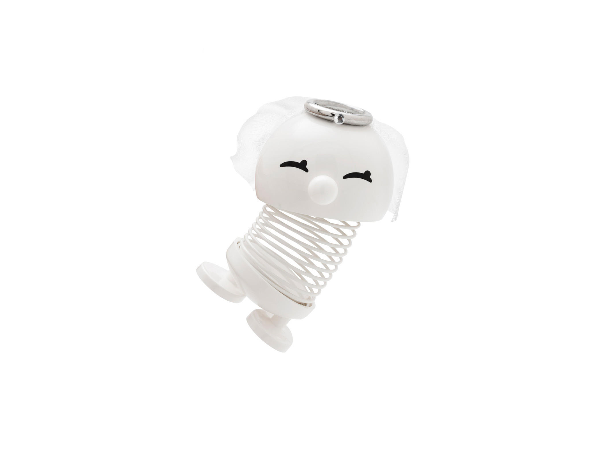 DEKOFIGUR Wedding Bride weiß 7,2 cm - Weiß, Kunststoff (5.9/7.2/4.5cm) - Hoptimist