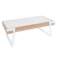 COUCHTISCH rechteck Weiß - Weiß, Stein (64/120/43cm) - MCW