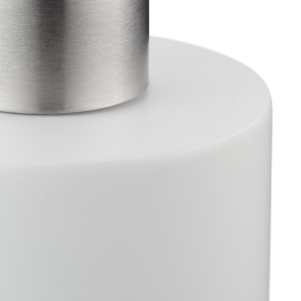 SEIFENSPENDER - Weiß, Kunststoff/Metall (7/16.5/8cm) - Relaxdays