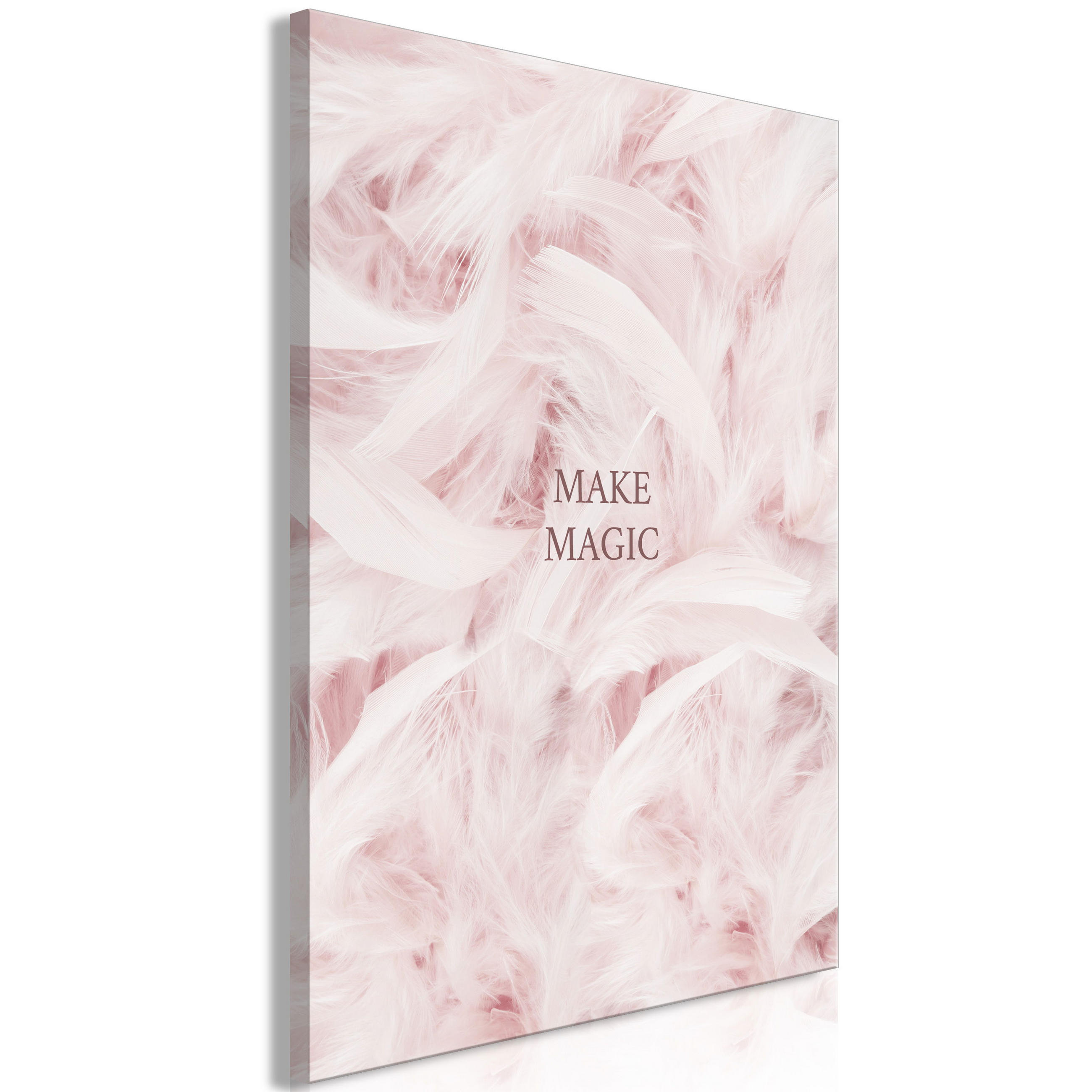 KUNSTDRUCK Rosa 60/90 cm - Pink/Braun, Textil (60/90cm) - KUNSTLOFT