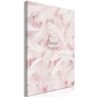 KUNSTDRUCK Rosa 60/90 cm - Pink/Braun, Textil (60/90cm) - KUNSTLOFT