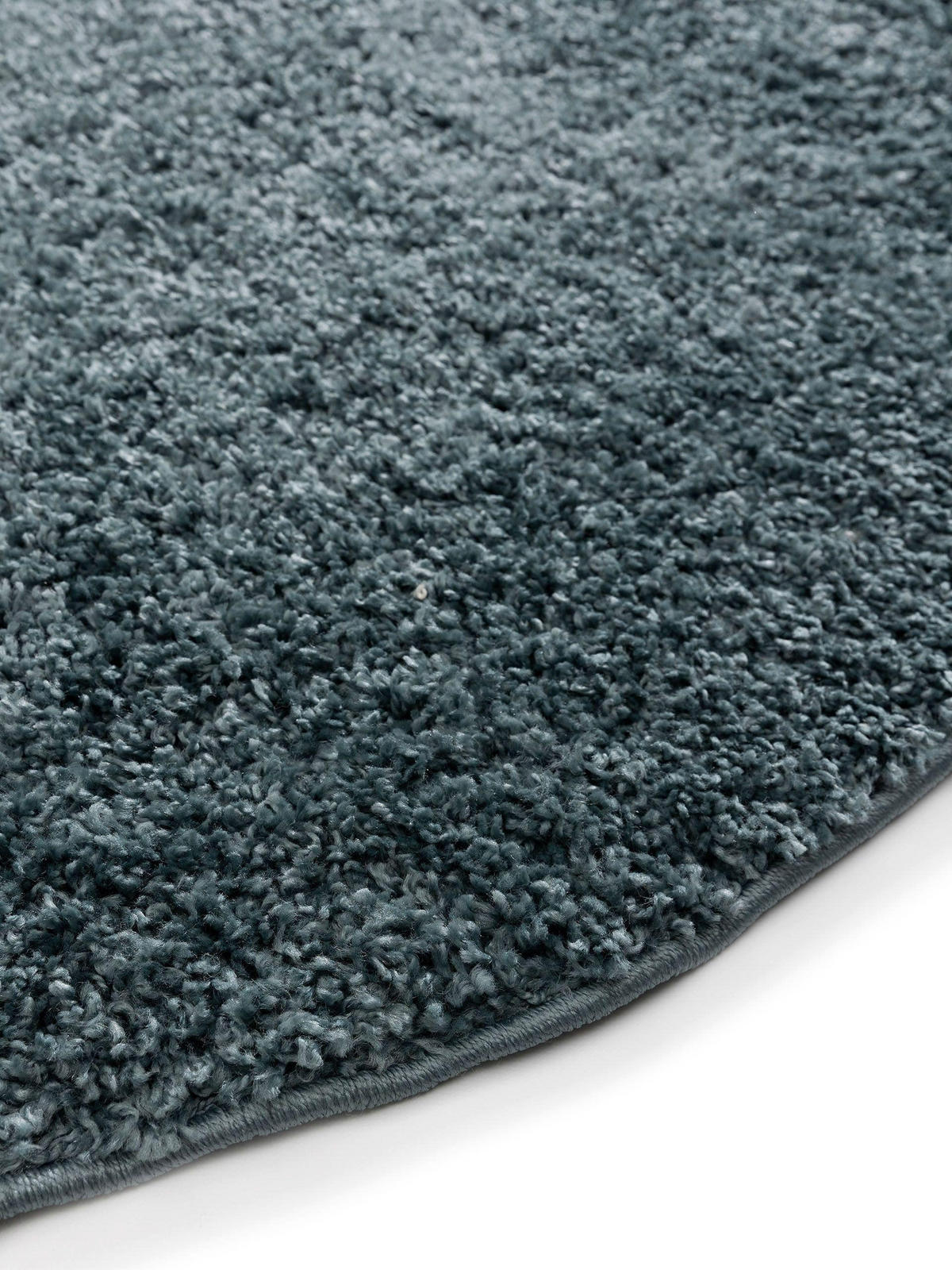 HOCHFLORTEPPICH Soho Blau ø 160 cm rund - Blau, Kunststoff (160/160cm) - benuta