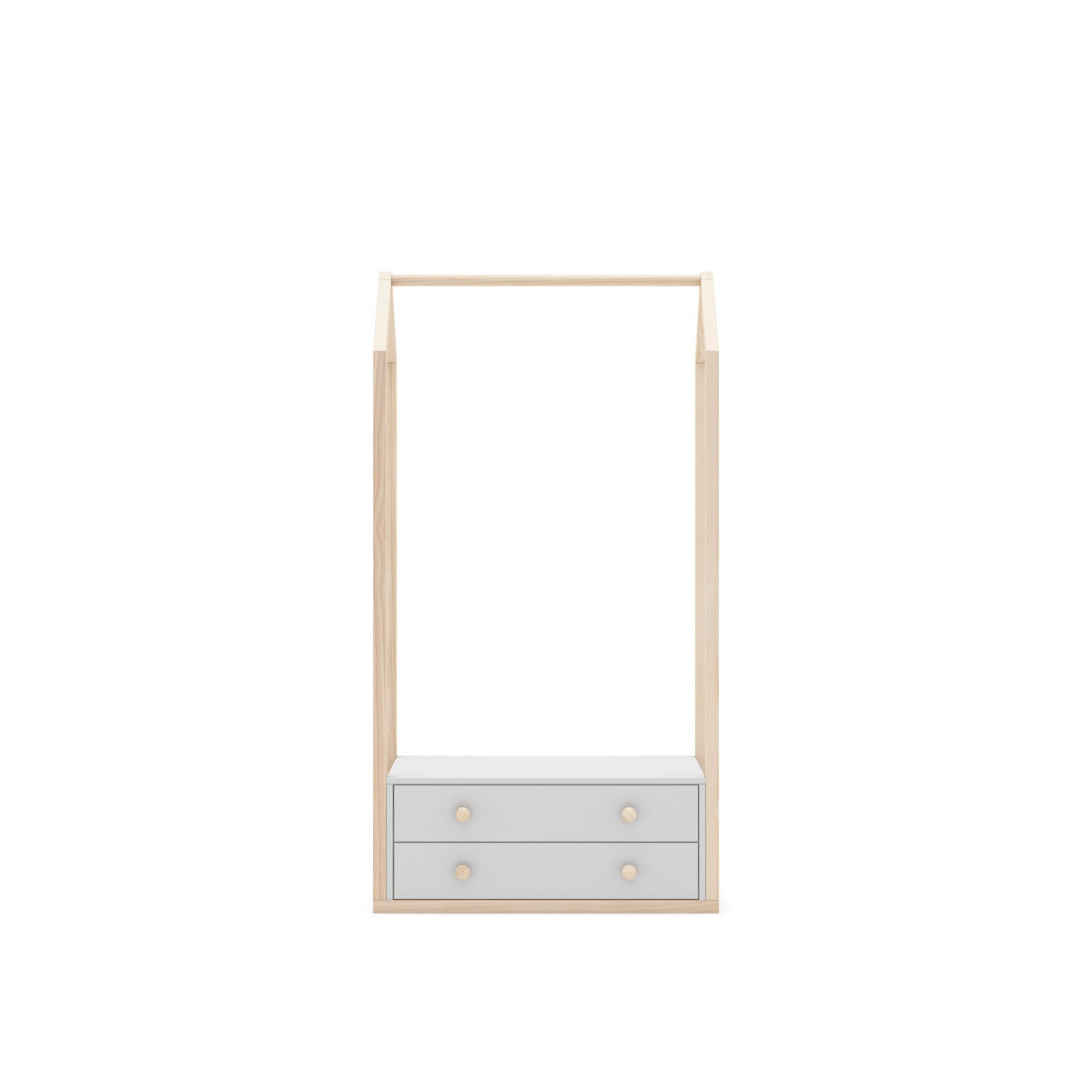 SCHRANK Esteban Beige 80/40/170 cm - Beige, Holz (40/170/80cm) - Calicosy