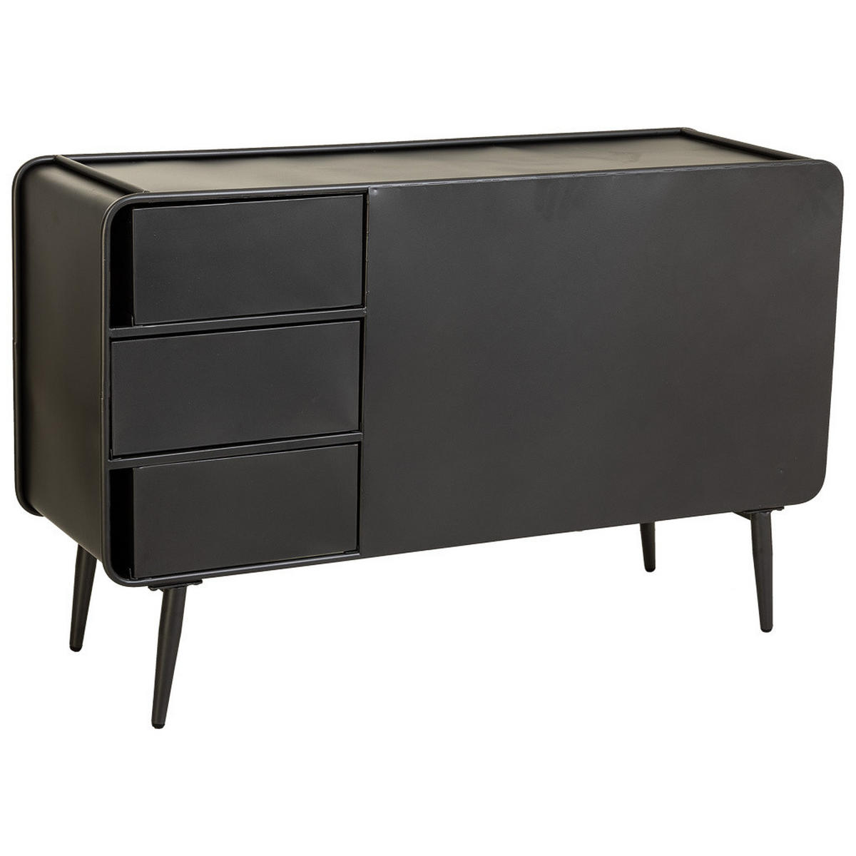 SIDEBOARD aus Metall, Braun, 120x40x75 - Braun, Metall (120/75/40cm) - Wanderlust