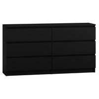 KOMMODE MALWA M6 140 - SCHWARZ MATT - Schwarz, Holzwerkstoff (138/75/40cm) - CDF