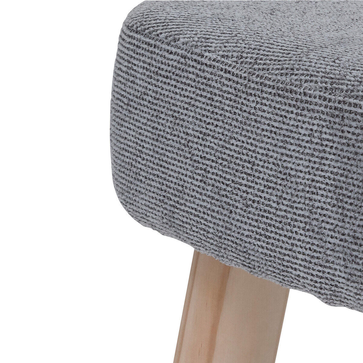 HOCKER Thena H. 36 cm - Grau, Holzwerkstoff (32/36/32cm) - Atmosphera Createur d´interieur