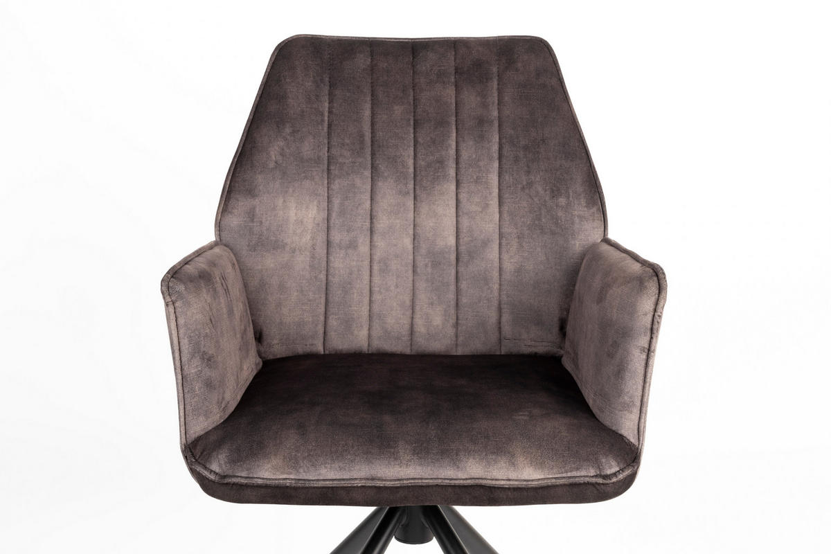 ESSZIMMERSTUHL Jamie - Braun - 61/56/90 cm - 2er-Set - Braun, Textil (56/90/61cm)