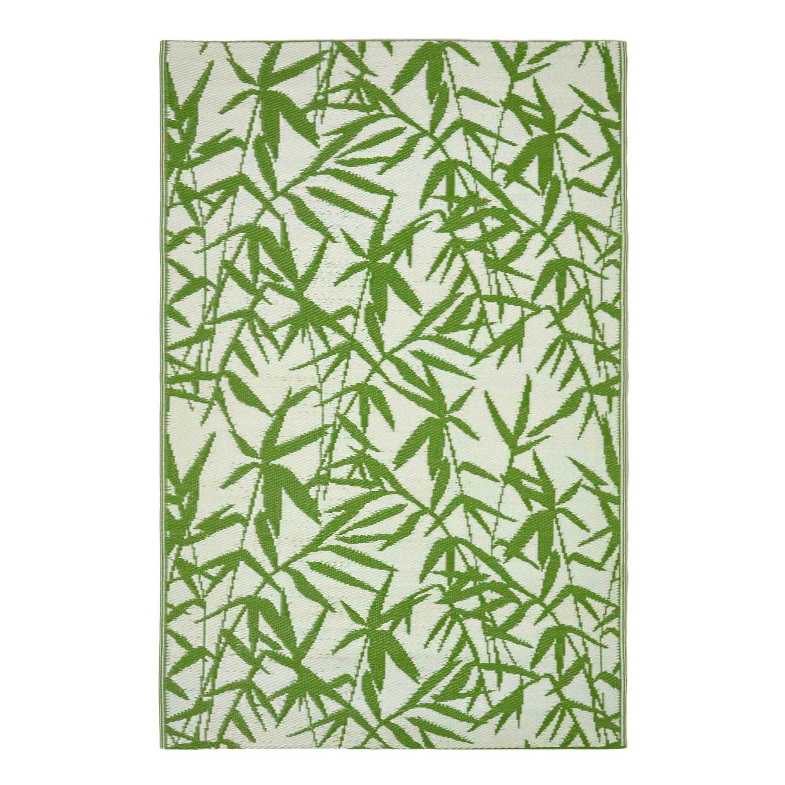 OUTDOORTEPPICH Zena floral gemustert 120/180 cm - Grün, Kunststoff (120/180cm) - Homescapes