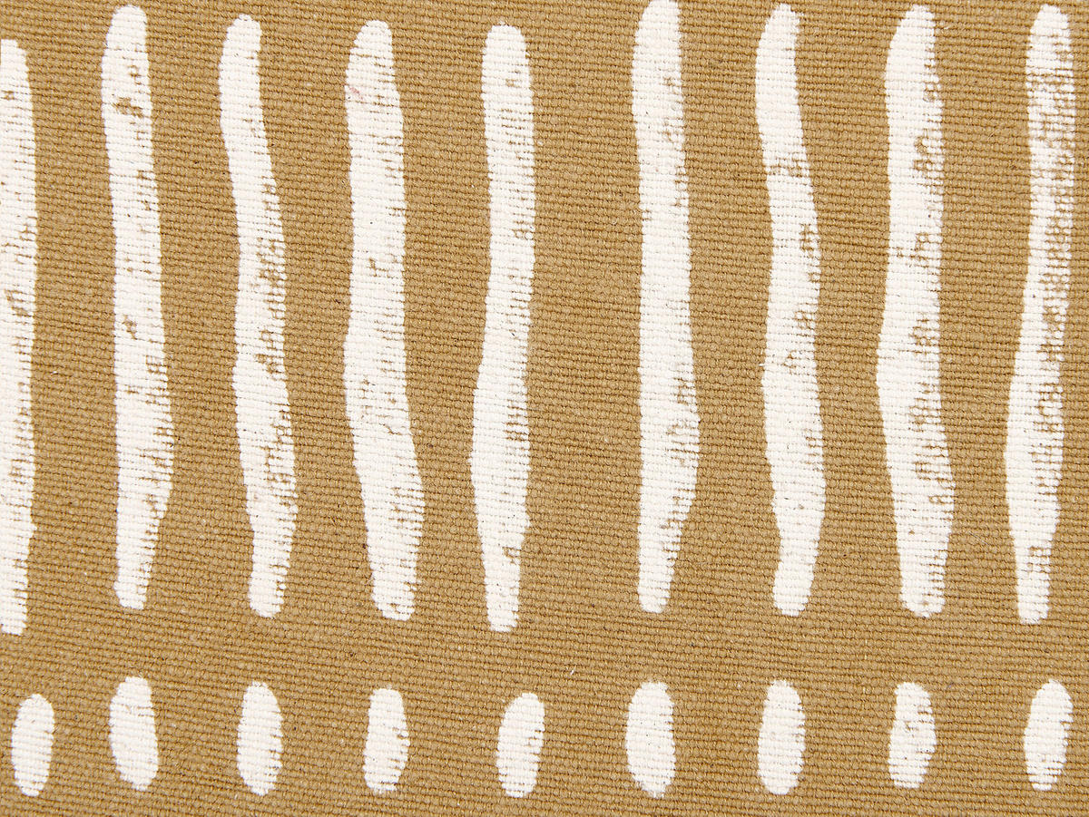 DEKOKISSEN Sandbeige 45/45 cm Salix - Beige, Naturmaterialien/Textil (45/45cm) - Beliani