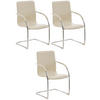 SCHWINGSTUHL 3er Set Lederlook creme - Creme, Textil/Metall (56/94/52cm) - CLP