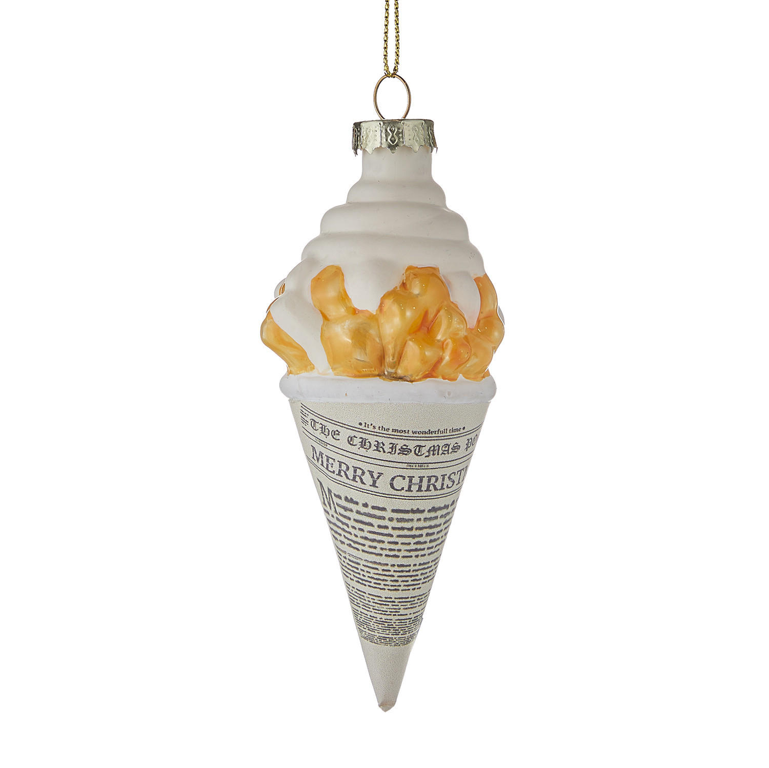 BAUMANHÄNGER Hang On Belgische Pommes - Gelb, Glas (4/11/6cm) - Butlers