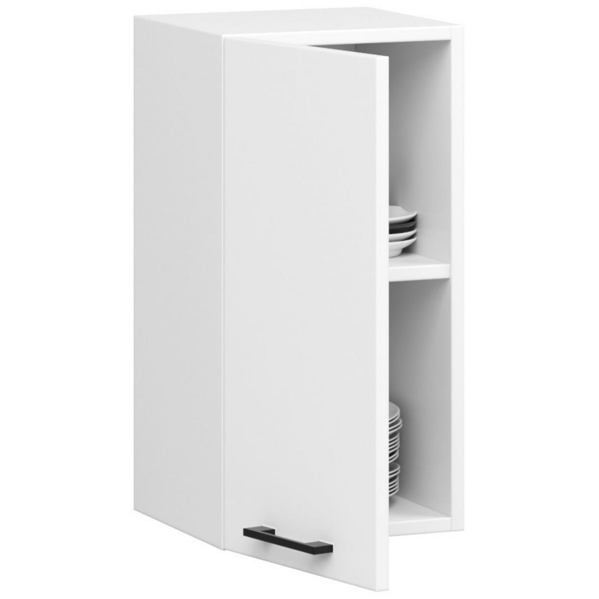 KÜCHENSCHRANK Weiß 30x40x58cm - Schwarz/Weiß, Holzwerkstoff/Kunststoff (40/58/30cm) - Akord