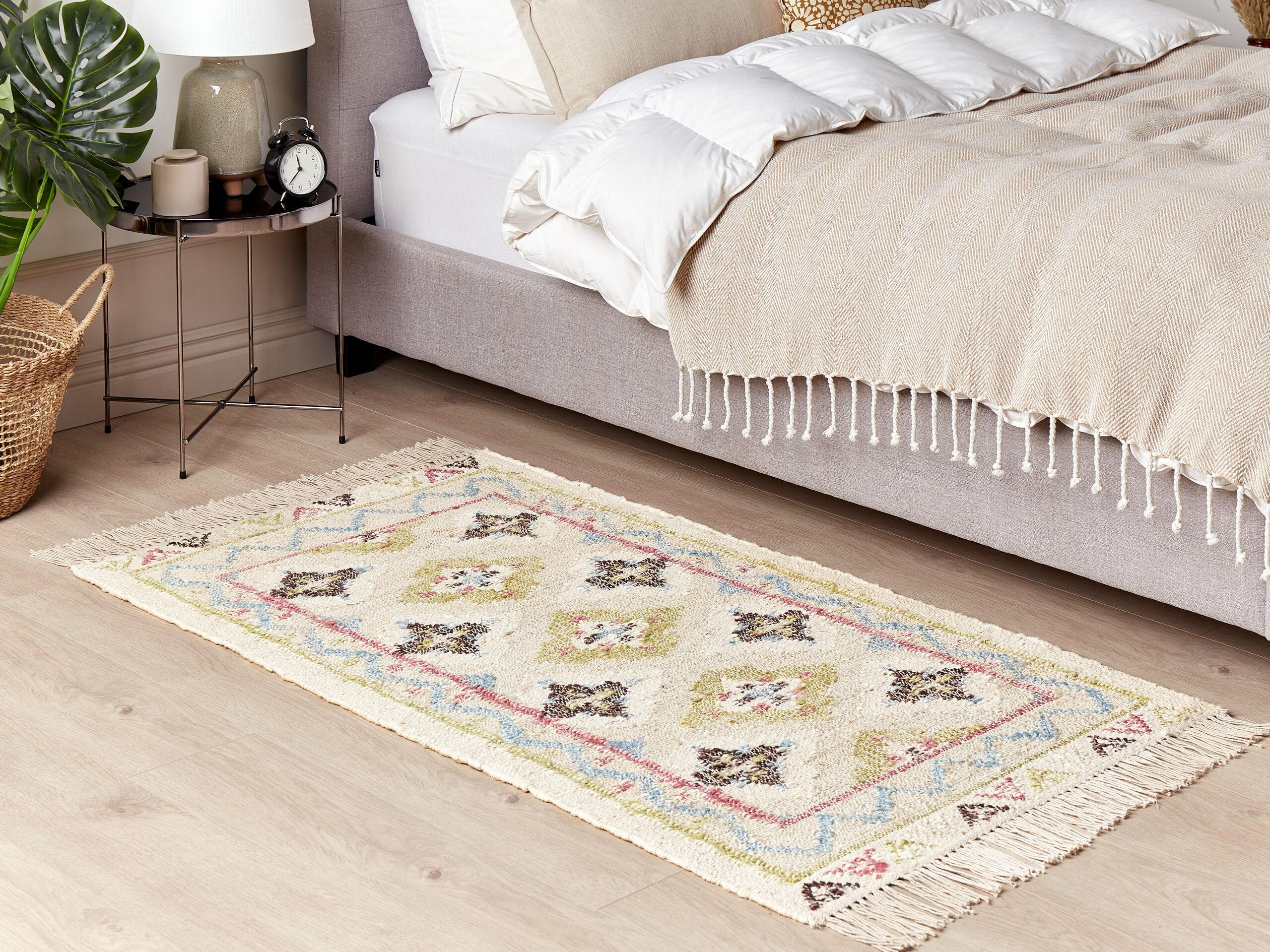 Thumbnail - Beliani Teppich, Mehrfarbig, Naturmaterialien, Orientalisch, Rechteckig, 80x150 cm, Teppiche & Böden, Teppiche, Flachgew...