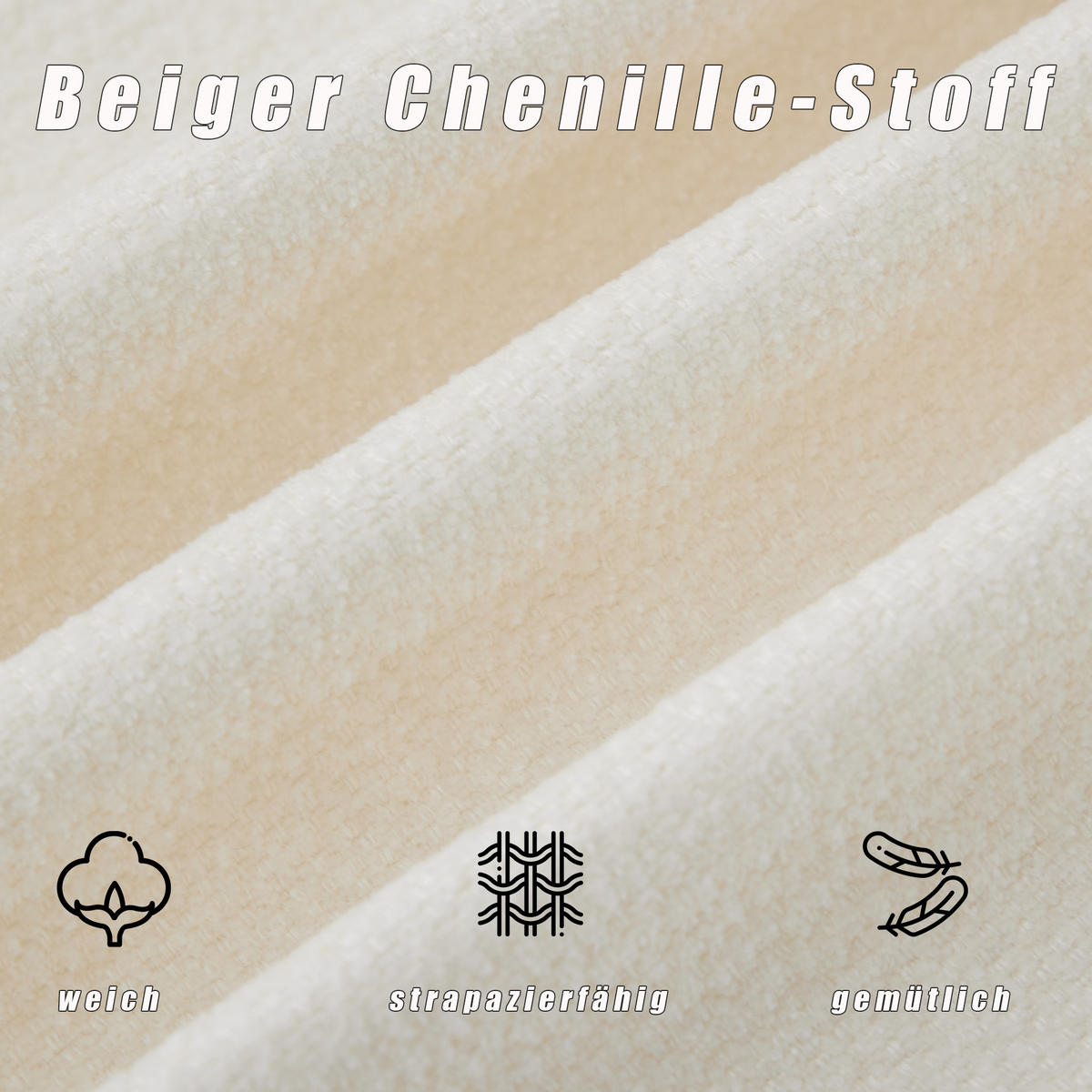 SCHLAFSOFA 127/75.5/83 cm Beige mit Armlehnen und Seitentaschen - Beige, Textil (75.5/83/127cm) - Oxeza