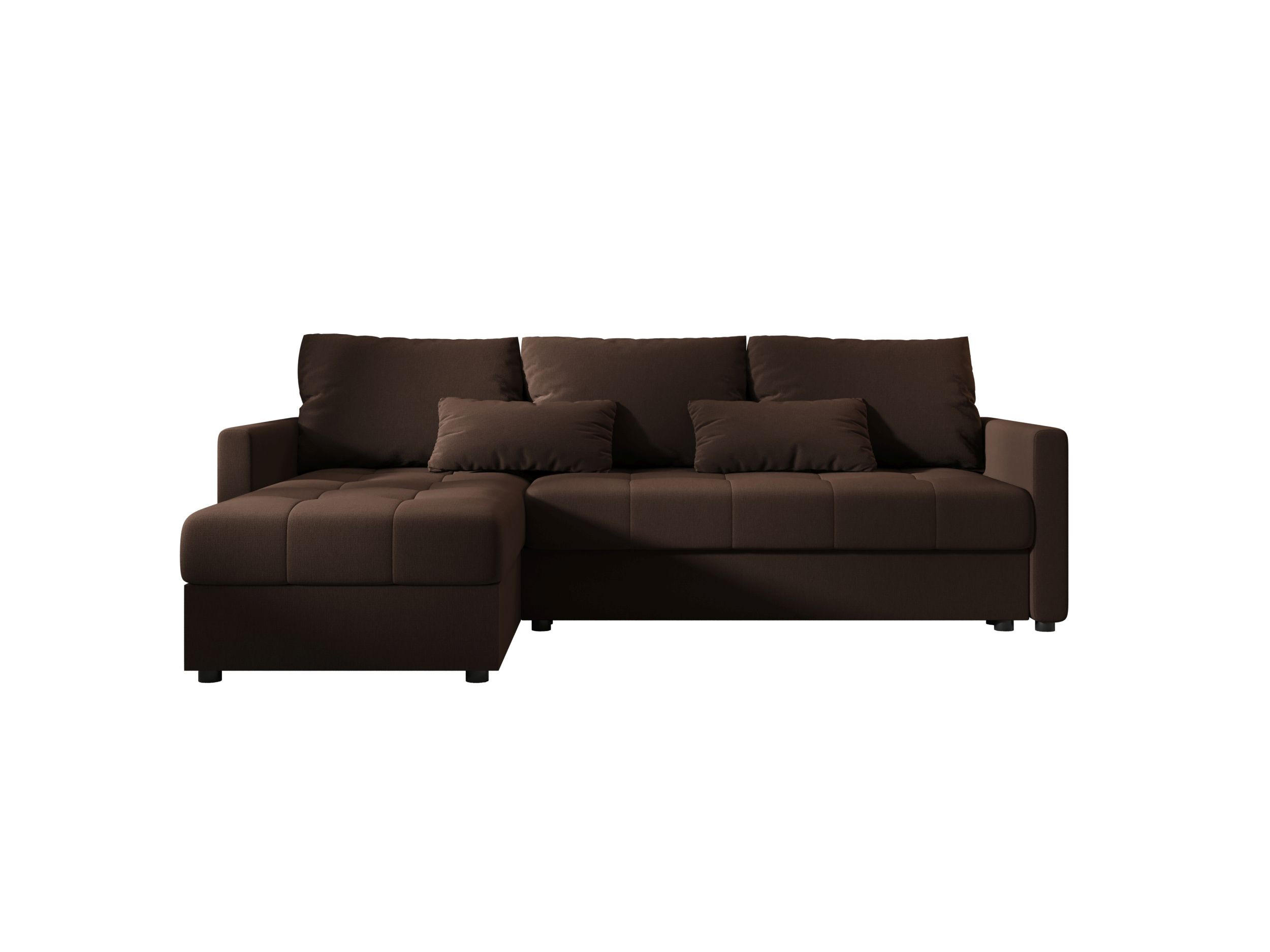 ECKSOFA MOS L BIS Cosmic 800 Links mit Schlaffunktion - Braun, Textil (220/143cm) - Bedante