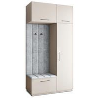 GARDEROBENSCHRANK REMA 120/240/60 cm Modern Kaschmir - Kaschmir, Holzwerkstoff (120/240/60cm) - MASSENO