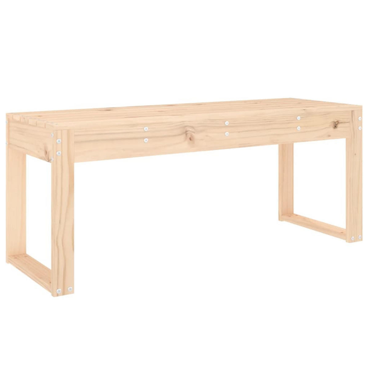 GARTENBANK 110x38x45 cm Massivholz Kiefer - Braun, Holz (110/45/38cm) - furnicato