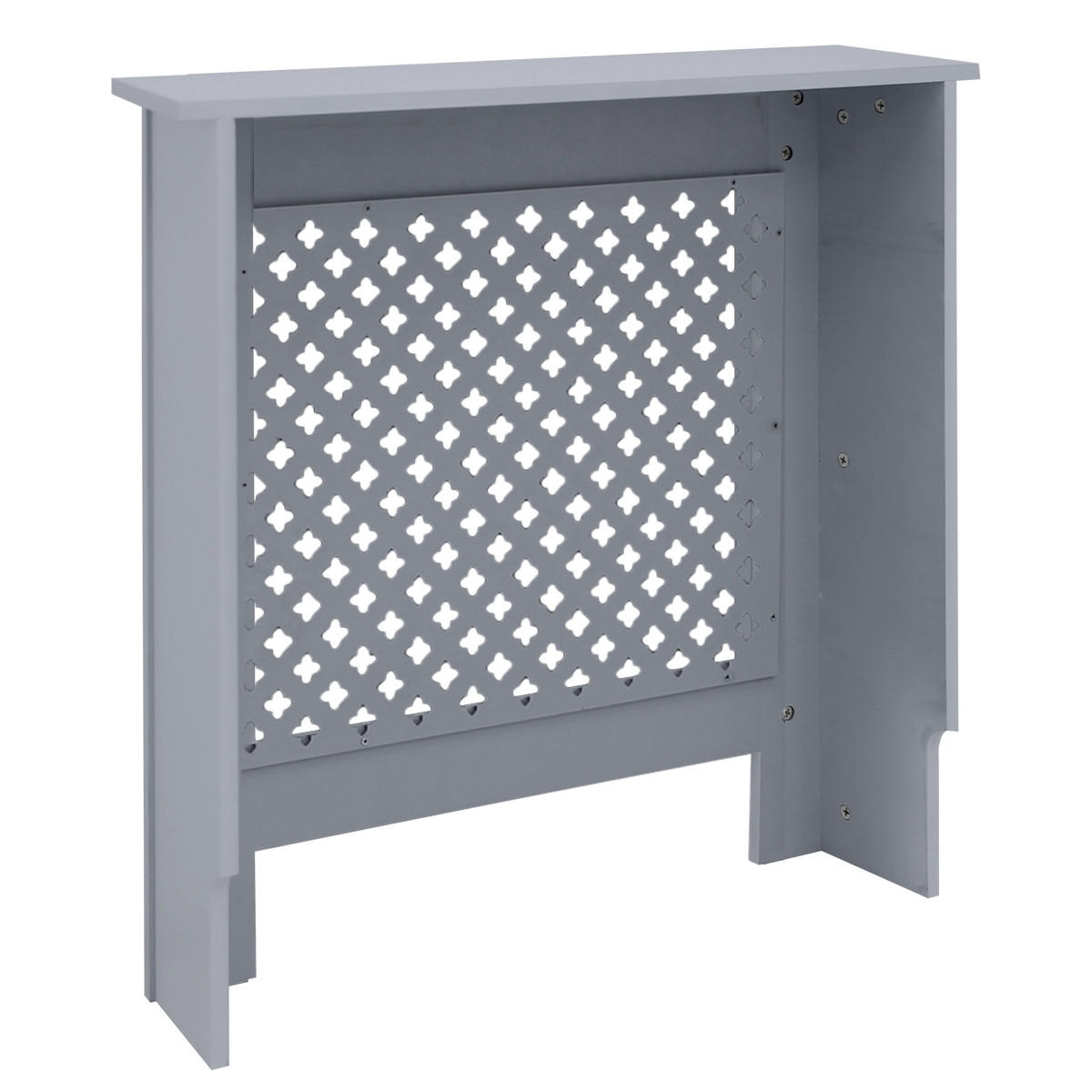 KRYT RADIÁTORU s voštinovým vzorem 78 x 19 x 82 cm šedý - šedá, kompozitní dřevo (19/78/82cm) - ML-DESIGN